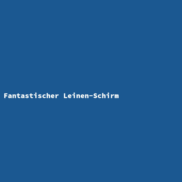 Fantastischer Leinen-Schirm