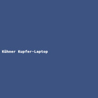 Kühner Kupfer-Laptop