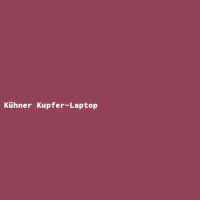Kühner Kupfer-Laptop