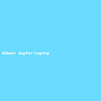 Kühner Kupfer-Laptop