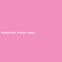 Schmierige Bronze-Lampe