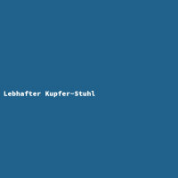 Lebhafter Kupfer-Stuhl