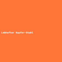 Lebhafter Kupfer-Stuhl