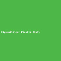 Eigenwilliger Plastik-Stuhl