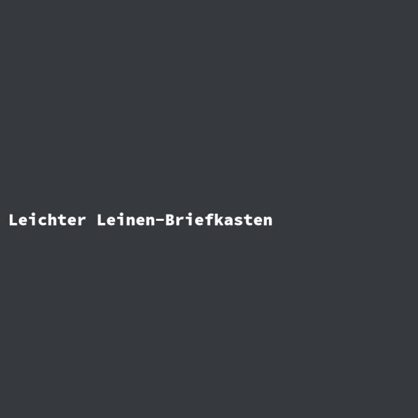 Leichter Leinen-Briefkasten