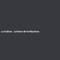 Leichter Leinen-Briefkasten