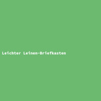 Leichter Leinen-Briefkasten