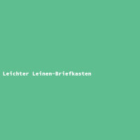 Leichter Leinen-Briefkasten