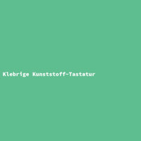 Klebrige Kunststoff-Tastatur