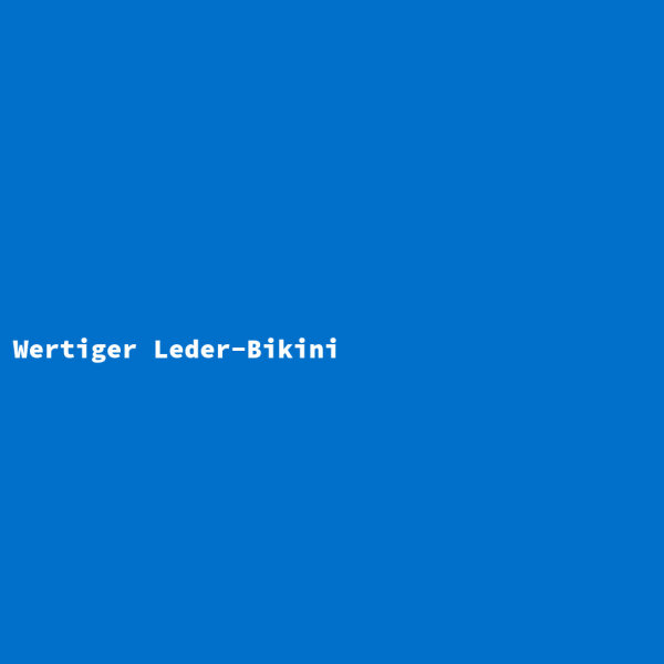 Wertiger Leder-Bikini