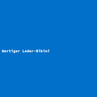 Wertiger Leder-Bikini