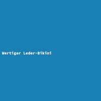 Wertiger Leder-Bikini
