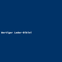 Wertiger Leder-Bikini