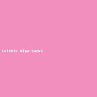 Leichte Glas-Socke