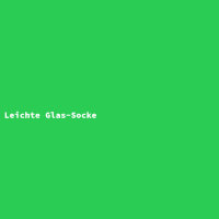 Leichte Glas-Socke