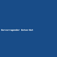 Hervorragender Beton-Hut