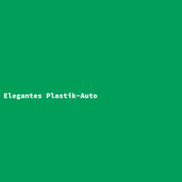 Elegantes Plastik-Auto