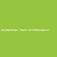 Geschmeidiger Papier-Briefbeschwerer